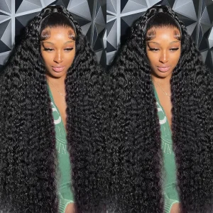 22 inches 13x6 HD Loose Deep Wave Lace Front Human Hair Wig Brazilian